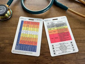 NEWS2, RSVP, SBAR Adult Observations Healthcare, Nursing, Medical Reference Card