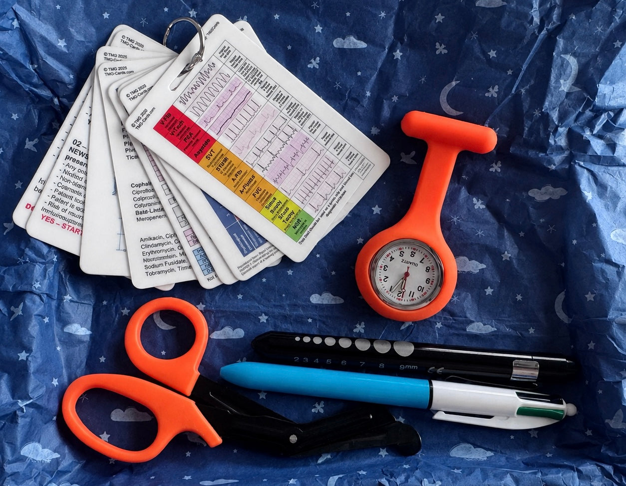 Healthcare Essentials Kit – Placement & Starter Edition - Blue, Green, Pink, Purple, Orange - Nursing, Paramedics and Medical